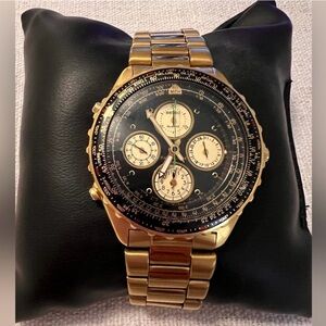 Seiko Flightmaster Chronograph Gold
Pilot's Watch 7T34-6A09